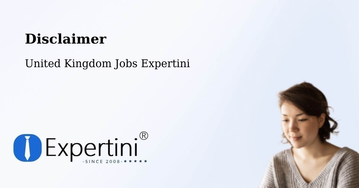 Disclaimer – Pinner - United Kingdom Jobs Expertini